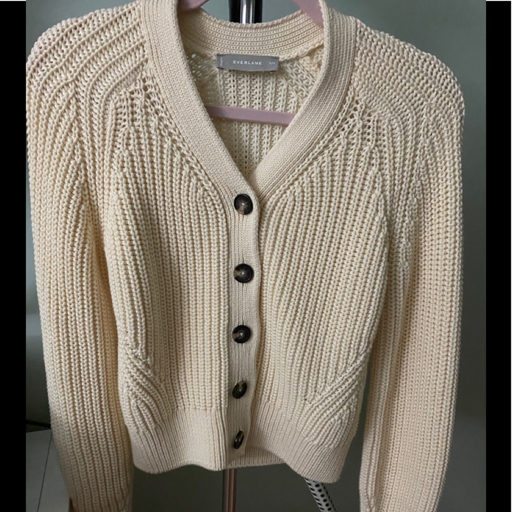 Everlane Texture Cotton Cardigan